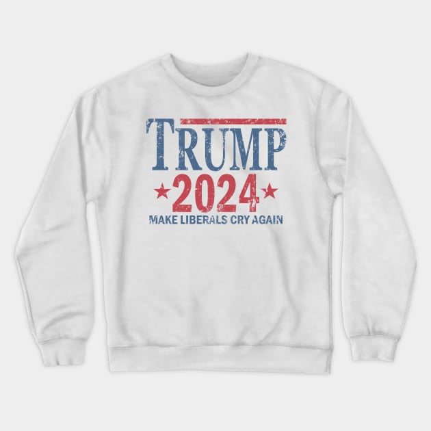 Vintage Trump 2024 Crewneck Sweatshirt by Etopix